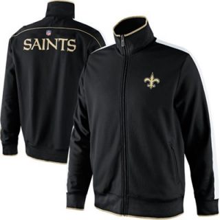 Nike New Orleans Saints Classic Full Zip Track Jacket   Black