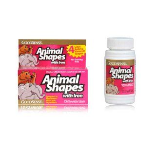 Good Sense Animal shapes chewable vitamins with iron, 100 count: Health & Personal Care