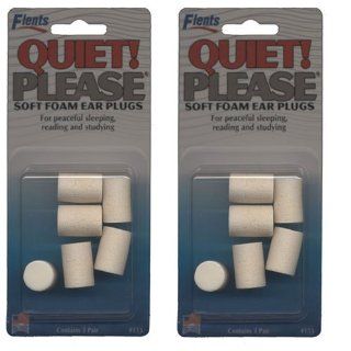 Flents Quiet! Please Soft Foam Ear Plugs Contains 3 Pair (Pack of 2): Health & Personal Care