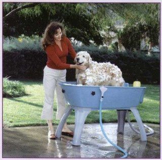 Paws For Thought Booster Bath Tub for Pets, Elevates, Contains and Drains : Pet Shower And Bath Supplies : Pet Supplies