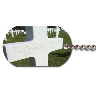 World War II Normandy Omaha Beach Dog Tag   Unknown Soldier Gravesite: Sports & Outdoors