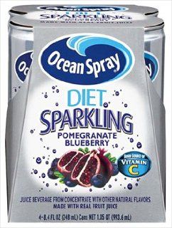 Ocean Spray Diet Sparkling Pomegranate Blueberry 8 8.4 Oz Cans : Fruit Juices : Grocery & Gourmet Food
