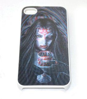 Cool 3D Effect Illusion Hologram Hard Skin Case Cover For Iphone 4 4S   Horrific Girl   Gifts for Dads: Cell Phones & Accessories