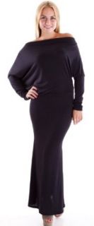 Clothes Effect Women's Dolman Long Sleeve Draped Neck Maxi Dress at  Womens Clothing store: Modern Dress Ladies