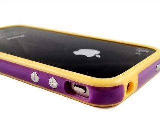 Purple and Gold Premium Bumper Case for Apple iPhone 4S / 4   (AT&T, Verizon, Sprint): Everything Else