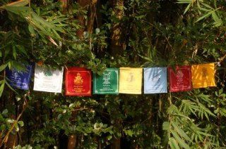 Large Tibetan Buddhist Eight Auspicious Symbols Prayer Flags : Other Products : Everything Else