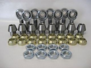QSC 3/4 X 3/4 16 Chromoly 4 Link Rod End Kit with 3/4 Cone Spacers & Bungs .250 Wall, Rod End, Heim Joint: Industrial & Scientific
