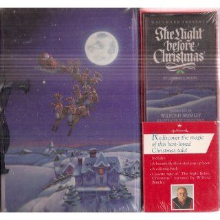 The Night Before Christmas   A Hallmark Pop up Book with Audio Cassette and The Night Before Christmas Coloring Book Made Especially for Little Hands (Set of 2 Books and 1 Audio Cassette): Clement C. Moore, Tom Patrick, Wilford Brimley:  Children's Boo