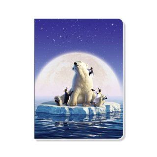 ECOeverywhere Polar Pals Journal, 160 Pages, 7.625 x 5.625 Inches, Multicolored (jr14101) : Hardcover Executive Notebooks : Office Products