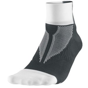 Nike Hyper Lite Elite Running Quarter Socks   Running   Accessories   White/Anthracite