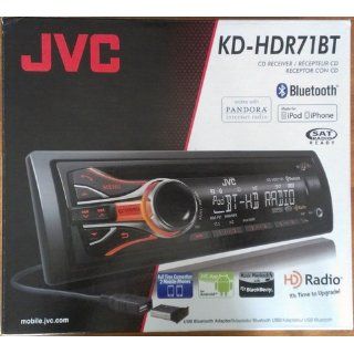 JVC KD HDR71BT CD Receiver, Bluetooth, HD Radio, SAT Radio Ready, Dual USB, Works with Pandora : Vehicle Receivers : Car Electronics