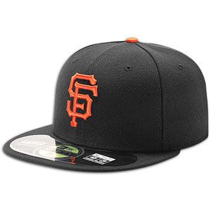 New Era MLB 59Fifty Authentic Cap   Mens   Baseball   Accessories   San Francisco Giants   Black