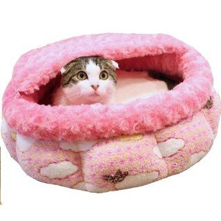 Doggy man half circle round roof bed empty every time pink (japan import): Pet Supplies