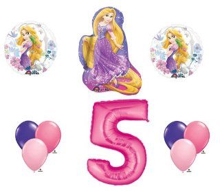 Rapunzel Tangled #5 5th Fifth Happy Birthday Balloon Party Set Disney Princess: Everything Else