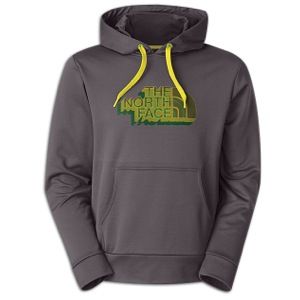 The North Face Surgent Pull Over Novelty Hoodie   Mens   Casual   Clothing   Graphite Grey/Sulphur Spring Green