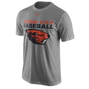 Nike College Dri FIT Baseball Team Issue T Shirt   Mens   Baseball   Clothing   Kansas State Wildcats   Dark Grey Heather