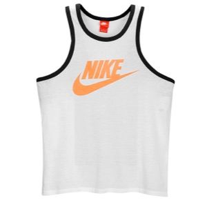 Nike Ace Logo Tank   Mens   Casual   Clothing   White/Orange/Black