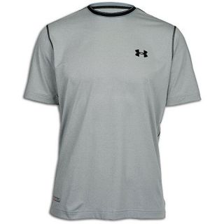 Under Armour Heatgear Sonic Fitted S/S T Shirt   Mens   Training   Clothing   True Gray Heather/Black
