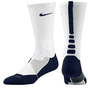 Nike Hyper Elite Basketball Crew Socks   Mens   Basketball   Accessories   White/Midnight Navy