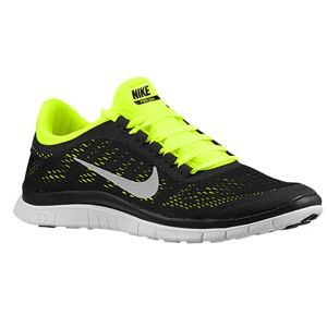 Nike Free 3.0 V5   Mens   Running   Shoes   Black/Summit White/Volt