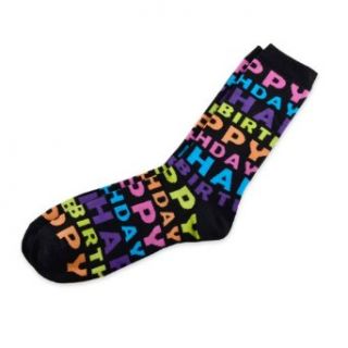 SoxFifthAve Women's Soxnet Birthday Socks for & Cotton Crew Socks: Casual Socks: Clothing