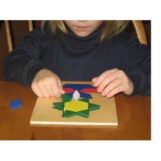 Melissa & Doug Pattern Blocks and Boards: Toys & Games