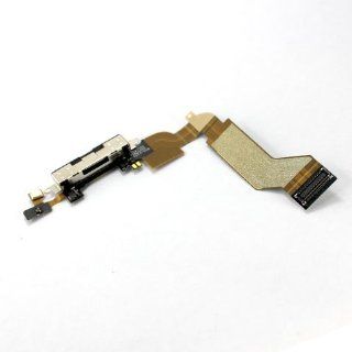 Original Genuine OEM Black Charger Charge Charging Data Micro USB SYNC Syncing Port Dock Connector+Flex Cable Fix Repair Replacement Replace For Apple iPhone 4S: Cell Phones & Accessories