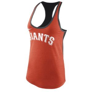 Nike MLB Tri Blend Racerback Tank   Womens   Baseball   Clothing   San Francisco Giants   Orange Heather