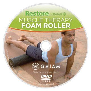 Gaiam Restore Muscle Therapy Foam Roller with DVD, 18 Inch : Sports & Outdoors