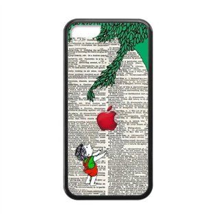 The giving tree cartoon boy with apple Iphone 5c TPU case(Laser Technology): Electronics