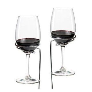 Picnic Stix Set   2 Wine Glasses Holders: Kitchen & Dining