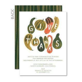 Thanksgiving Invitations   Gourds For Giving Thanksgiving Party Invitations: Health & Personal Care