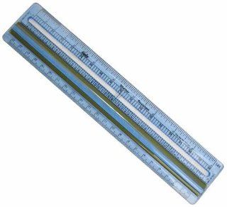 PKG (2) 9"/23cm Computer Ruler Has English and Metric Measurements on Opposing Sides. : Office And School Rulers : Office Products