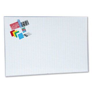 Magna Visual Products   Magna Visual   Lustreboard Planning Kit, Porcelain on Steel, 72 x 48, White/Aluminum   Sold As 1 Each   Plan, schedule and control, instantly changing and moving data!.   Write on/wipe off magnetic porcelain on steel offers incredib