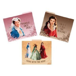 Gone with the Wind Office Work File Folders Scarlett O'hara Theme   Home Office Storage And Organization Products