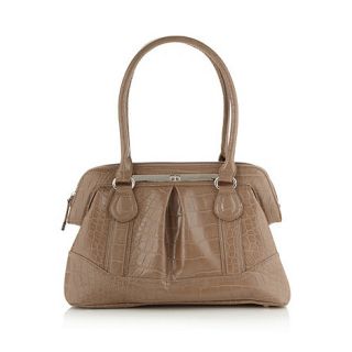 The Collection Taupe mock croc doctors bag