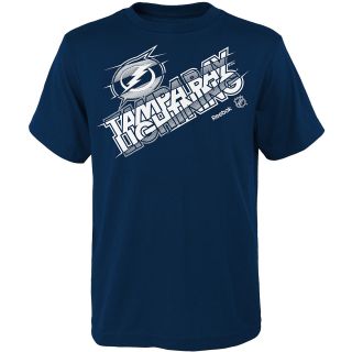 REEBOK Youth Tampa Bay Lightning TNT Short Sleeve T Shirt   Size: Medium, Blue