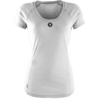 Antigua Houston Astros Womens Pep Shirt   Size: Medium, White (ANT ASTRO W PEP)