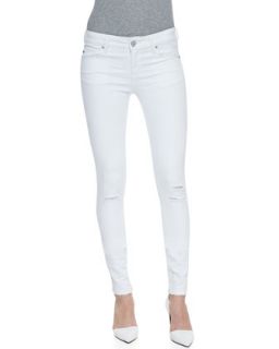 Womens Soho Super Skinny Distressed Jeans, White (Stylist Pick!)   Sold Denim  