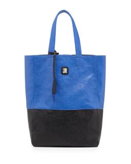 Kami Colorblock Faux Leather Tote Bag, Cobalt/Black   V Couture by Kooba
