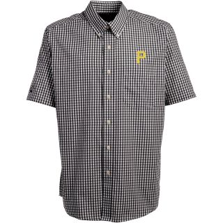 Antigua Pittsburgh Pirates Mens Scholar Button Down Short Sleeve Shirt   Size:
