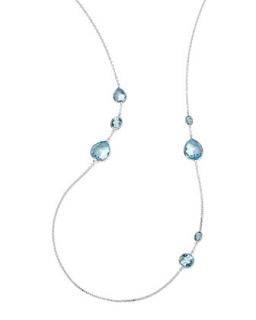 Rock Candy Gelato Necklace, Blue Topaz   Ippolita   Silver