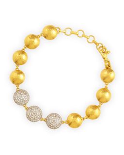 Lentil Ice 24k Gold & Diamond Bracelet   Gurhan   Gold (24K )