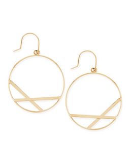 14k Small Affinity Hoop Drop Earrings   Lana   Gold (14k )