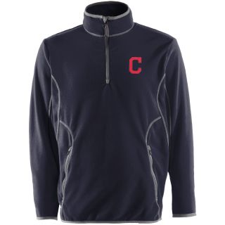 Antigua Cleveland Indians Mens Ice Pullover   Size: Large, Nav/stl (ANT INDN
