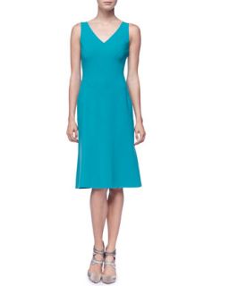 Womens Sleeveless Asymmetric Panel Dress   Michael Kors   Turquoise (10)