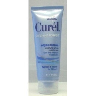 Curel Continous Comfort 24 Hour Daily Moisturizing Lotion for Dry Skin, Original Formula, 2.5 FL OZ (74 mL) Health & Personal Care