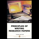 Principles of Writing Research Papers