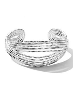 Sterling Silver Wired Cuff with Diamonds   Ippolita   Silver (2)