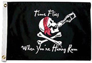 Taylor Made Products 1804 Time Flies When Your Having Rum Flag: Automotive
